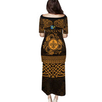 Personalized Monmouthshire Sir Fynwy Puletasi Gold Fleur-de-lis Celtic-inspired - Wonder Print Shop