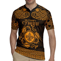 Personalized Monmouthshire Sir Fynwy Rugby Jersey Gold Fleur-de-lis Celtic-inspired - Wonder Print Shop