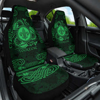 Personalized Monmouthshire Sir Fynwy Car Seat Cover Green Fleur-de-lis Celtic-inspired - Wonder Print Shop