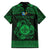 Personalized Monmouthshire Sir Fynwy Family Matching Long Sleeve Bodycon Dress and Hawaiian Shirt Green Fleur-de-lis Celtic-inspired - Wonder Print Shop
