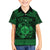 Personalized Monmouthshire Sir Fynwy Family Matching Long Sleeve Bodycon Dress and Hawaiian Shirt Green Fleur-de-lis Celtic-inspired - Wonder Print Shop