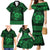 Personalized Monmouthshire Sir Fynwy Family Matching Mermaid Dress and Hawaiian Shirt Green Fleur-de-lis Celtic-inspired - Wonder Print Shop