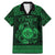Personalized Monmouthshire Sir Fynwy Family Matching Mermaid Dress and Hawaiian Shirt Green Fleur-de-lis Celtic-inspired - Wonder Print Shop