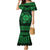 Personalized Monmouthshire Sir Fynwy Family Matching Mermaid Dress and Hawaiian Shirt Green Fleur-de-lis Celtic-inspired - Wonder Print Shop