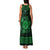 Personalized Monmouthshire Sir Fynwy Family Matching Tank Maxi Dress and Hawaiian Shirt Green Fleur-de-lis Celtic-inspired - Wonder Print Shop