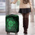 Personalized Monmouthshire Sir Fynwy Luggage Cover Green Fleur-de-lis Celtic-inspired - Wonder Print Shop