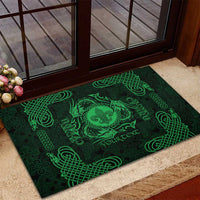 Personalized Monmouthshire Sir Fynwy Rubber Doormat Green Fleur-de-lis Celtic-inspired - Wonder Print Shop