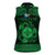 Personalized Monmouthshire Sir Fynwy Women Sleeveless Polo Shirt Green Fleur-de-lis Celtic-inspired - Wonder Print Shop