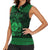 Personalized Monmouthshire Sir Fynwy Women Sleeveless Polo Shirt Green Fleur-de-lis Celtic-inspired - Wonder Print Shop