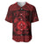 Personalized Monmouthshire Sir Fynwy Baseball Jersey Red Fleur-de-lis Celtic-inspired - Wonder Print Shop