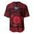 Personalized Monmouthshire Sir Fynwy Baseball Jersey Red Fleur-de-lis Celtic-inspired - Wonder Print Shop