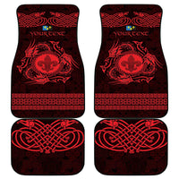 Personalized Monmouthshire Sir Fynwy Car Mats Red Fleur-de-lis Celtic-inspired - Wonder Print Shop