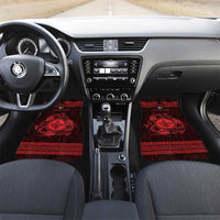 Personalized Monmouthshire Sir Fynwy Car Mats Red Fleur-de-lis Celtic-inspired - Wonder Print Shop