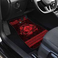 Personalized Monmouthshire Sir Fynwy Car Mats Red Fleur-de-lis Celtic-inspired - Wonder Print Shop