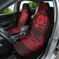 Personalized Monmouthshire Sir Fynwy Car Seat Cover Red Fleur-de-lis Celtic-inspired - Wonder Print Shop