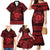 Personalized Monmouthshire Sir Fynwy Family Matching Mermaid Dress and Hawaiian Shirt Red Fleur-de-lis Celtic-inspired - Wonder Print Shop