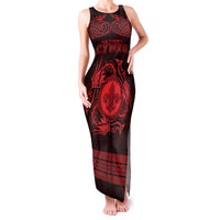 Personalized Monmouthshire Sir Fynwy Family Matching Tank Maxi Dress and Hawaiian Shirt Red Fleur-de-lis Celtic-inspired - Wonder Print Shop