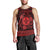 Personalized Monmouthshire Sir Fynwy Men Tank Top Red Fleur-de-lis Celtic-inspired - Wonder Print Shop
