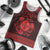 Personalized Monmouthshire Sir Fynwy Men Tank Top Red Fleur-de-lis Celtic-inspired - Wonder Print Shop