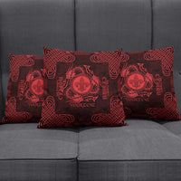 Personalized Monmouthshire Sir Fynwy Pillow Cover Red Fleur-de-lis Celtic-inspired - Wonder Print Shop