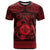 Personalized Monmouthshire Sir Fynwy T Shirt Red Fleur-de-lis Celtic-inspired - Wonder Print Shop