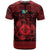 Personalized Monmouthshire Sir Fynwy T Shirt Red Fleur-de-lis Celtic-inspired - Wonder Print Shop
