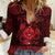 Personalized Monmouthshire Sir Fynwy Women Casual Shirt Red Fleur-de-lis Celtic-inspired - Wonder Print Shop
