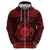 Personalized Monmouthshire Sir Fynwy Zip Hoodie Red Fleur-de-lis Celtic-inspired - Wonder Print Shop