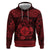 Personalized Monmouthshire Sir Fynwy Zip Hoodie Red Fleur-de-lis Celtic-inspired - Wonder Print Shop