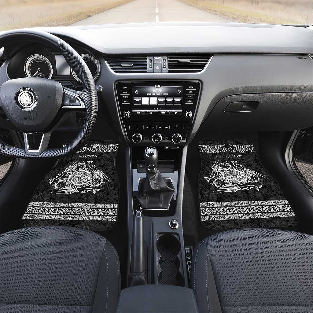 Personalized Montgomeryshire Sir Drefaldwyn Car Mats Black Water Triskele Celtic-inspired - Wonder Print Shop