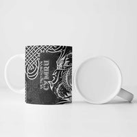 Personalized Montgomeryshire Sir Drefaldwyn Ceramic Mug Black Water Triskele Celtic-inspired - Wonder Print Shop