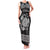 Personalized Montgomeryshire Sir Drefaldwyn Family Matching Tank Maxi Dress and Hawaiian Shirt Black Water Triskele Celtic-inspired - Wonder Print Shop