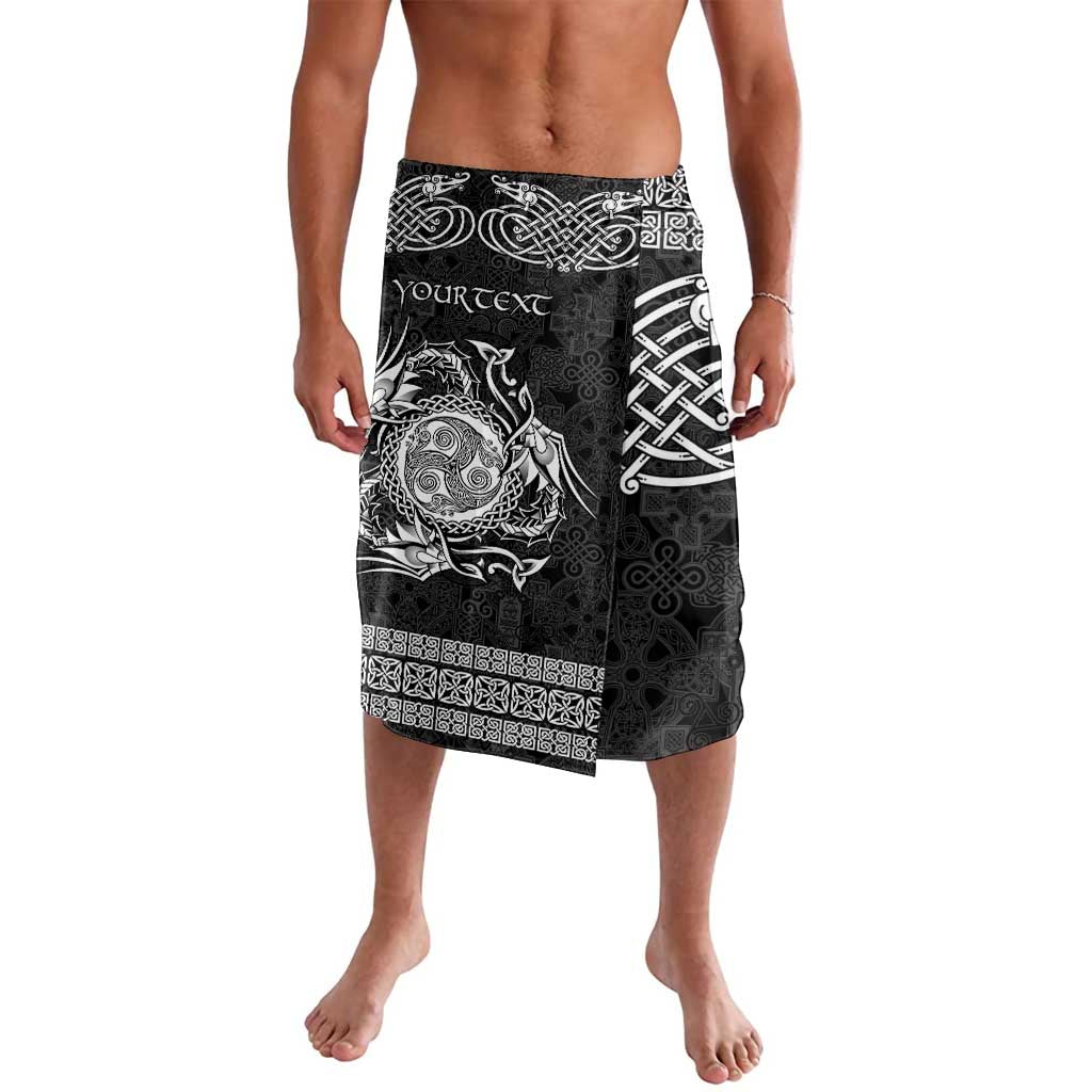 Personalized Montgomeryshire Sir Drefaldwyn Lavalava Black Water Triskele Celtic-inspired - Wonder Print Shop