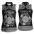 Personalized Montgomeryshire Sir Drefaldwyn Women Sleeveless Polo Shirt Black Water Triskele Celtic-inspired - Wonder Print Shop