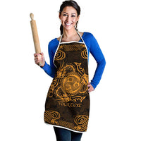 Personalized Montgomeryshire Sir Drefaldwyn Apron Gold Water Triskele Celtic-inspired - Wonder Print Shop