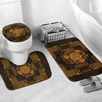 Personalized Montgomeryshire Sir Drefaldwyn Bathroom Set Gold Water Triskele Celtic-inspired - Wonder Print Shop