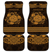 Personalized Montgomeryshire Sir Drefaldwyn Car Mats Gold Water Triskele Celtic-inspired - Wonder Print Shop