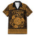 Personalized Montgomeryshire Sir Drefaldwyn Family Matching Mermaid Dress and Hawaiian Shirt Gold Water Triskele Celtic-inspired - Wonder Print Shop