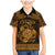 Personalized Montgomeryshire Sir Drefaldwyn Family Matching Mermaid Dress and Hawaiian Shirt Gold Water Triskele Celtic-inspired - Wonder Print Shop