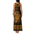 Personalized Montgomeryshire Sir Drefaldwyn Family Matching Tank Maxi Dress and Hawaiian Shirt Gold Water Triskele Celtic-inspired - Wonder Print Shop