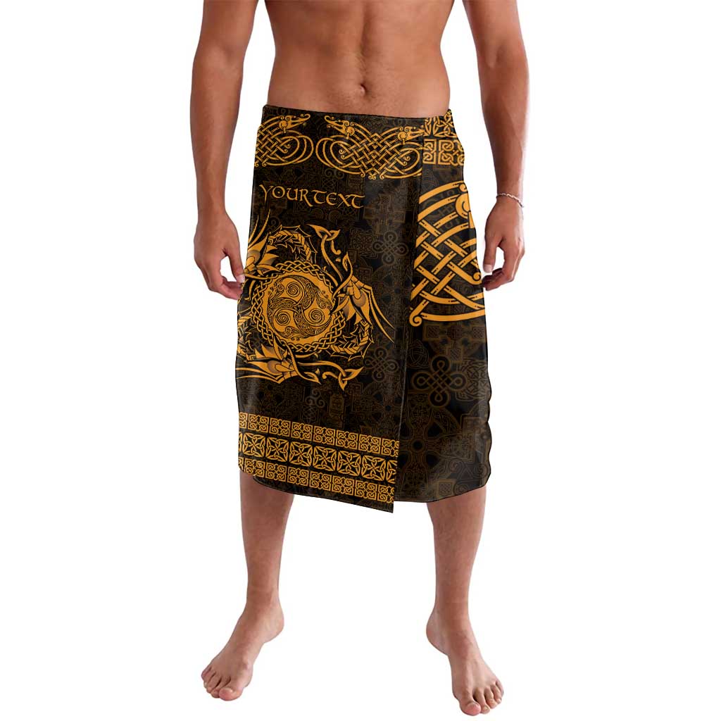 Personalized Montgomeryshire Sir Drefaldwyn Lavalava Gold Water Triskele Celtic-inspired - Wonder Print Shop