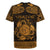 Personalized Montgomeryshire Sir Drefaldwyn Rugby Jersey Gold Water Triskele Celtic-inspired - Wonder Print Shop