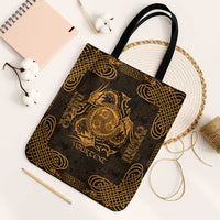 Personalized Montgomeryshire Sir Drefaldwyn Tote Bag Gold Water Triskele Celtic-inspired - Wonder Print Shop