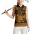 Personalized Montgomeryshire Sir Drefaldwyn Women Sleeveless Polo Shirt Gold Water Triskele Celtic-inspired - Wonder Print Shop