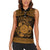 Personalized Montgomeryshire Sir Drefaldwyn Women Sleeveless Polo Shirt Gold Water Triskele Celtic-inspired - Wonder Print Shop