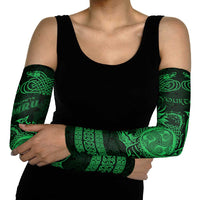Personalized Montgomeryshire Sir Drefaldwyn Arm Sleeves Green Water Triskele Celtic-inspired - Wonder Print Shop