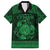 Personalized Montgomeryshire Sir Drefaldwyn Family Matching Long Sleeve Bodycon Dress and Hawaiian Shirt Green Water Triskele Celtic-inspired - Wonder Print Shop