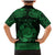 Personalized Montgomeryshire Sir Drefaldwyn Family Matching Mermaid Dress and Hawaiian Shirt Green Water Triskele Celtic-inspired - Wonder Print Shop