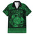 Personalized Montgomeryshire Sir Drefaldwyn Family Matching Mermaid Dress and Hawaiian Shirt Green Water Triskele Celtic-inspired - Wonder Print Shop