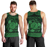 Personalized Montgomeryshire Sir Drefaldwyn Men Tank Top Green Water Triskele Celtic-inspired - Wonder Print Shop
